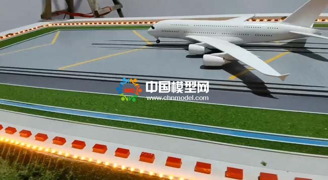 航科院飛機(jī)降落阻攔裝置沙盤(pán)模型