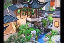 園林古建模型，天壇模型，木制古建模型